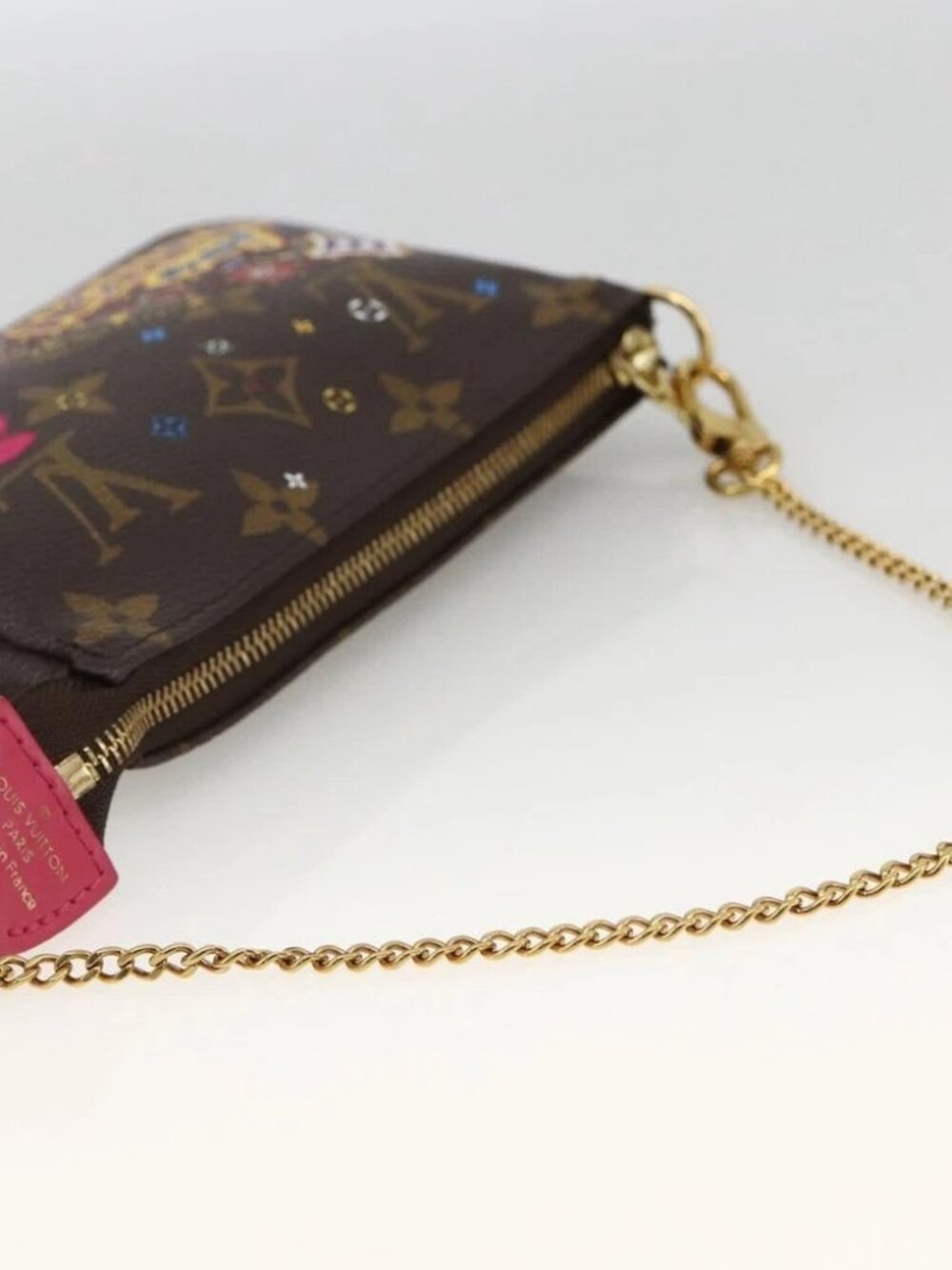LOUIS VUITTON Monogram Vivienne Mini Pochette Accessoires M81637 Auth 167034SM - Picture 7 of 14